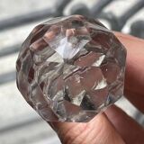 Cut crystal round carafe antique