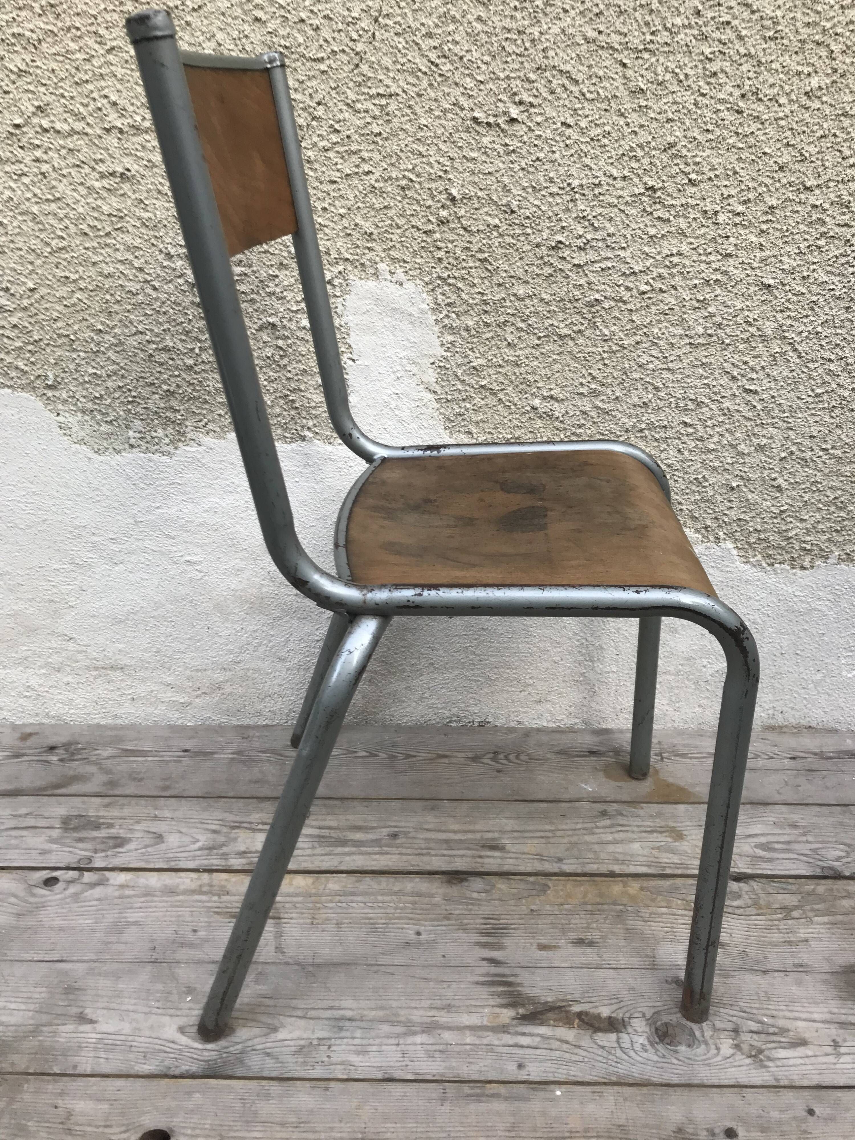 Vintage vintage 70s adult school chair
