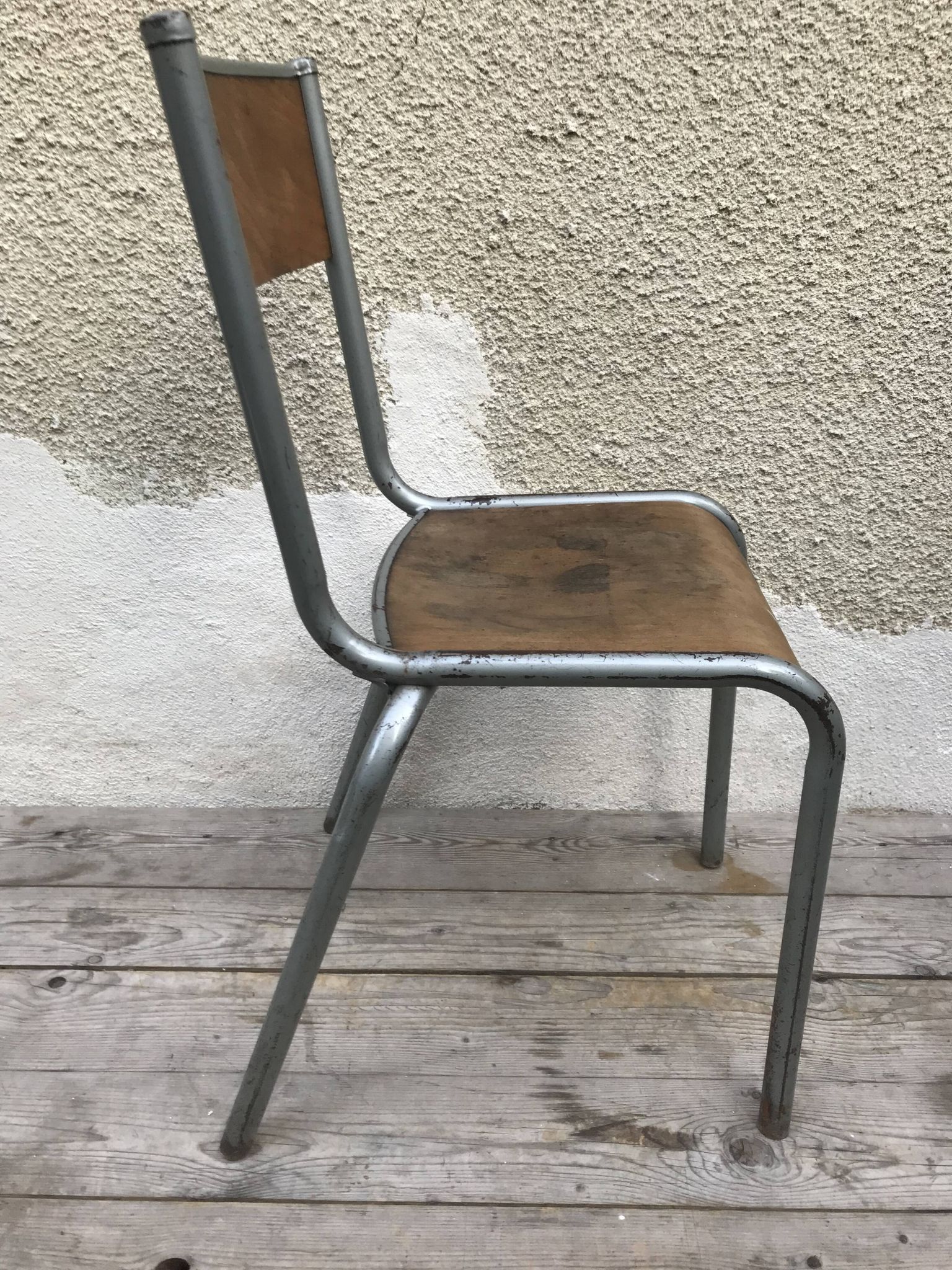Vintage vintage 70s adult school chair