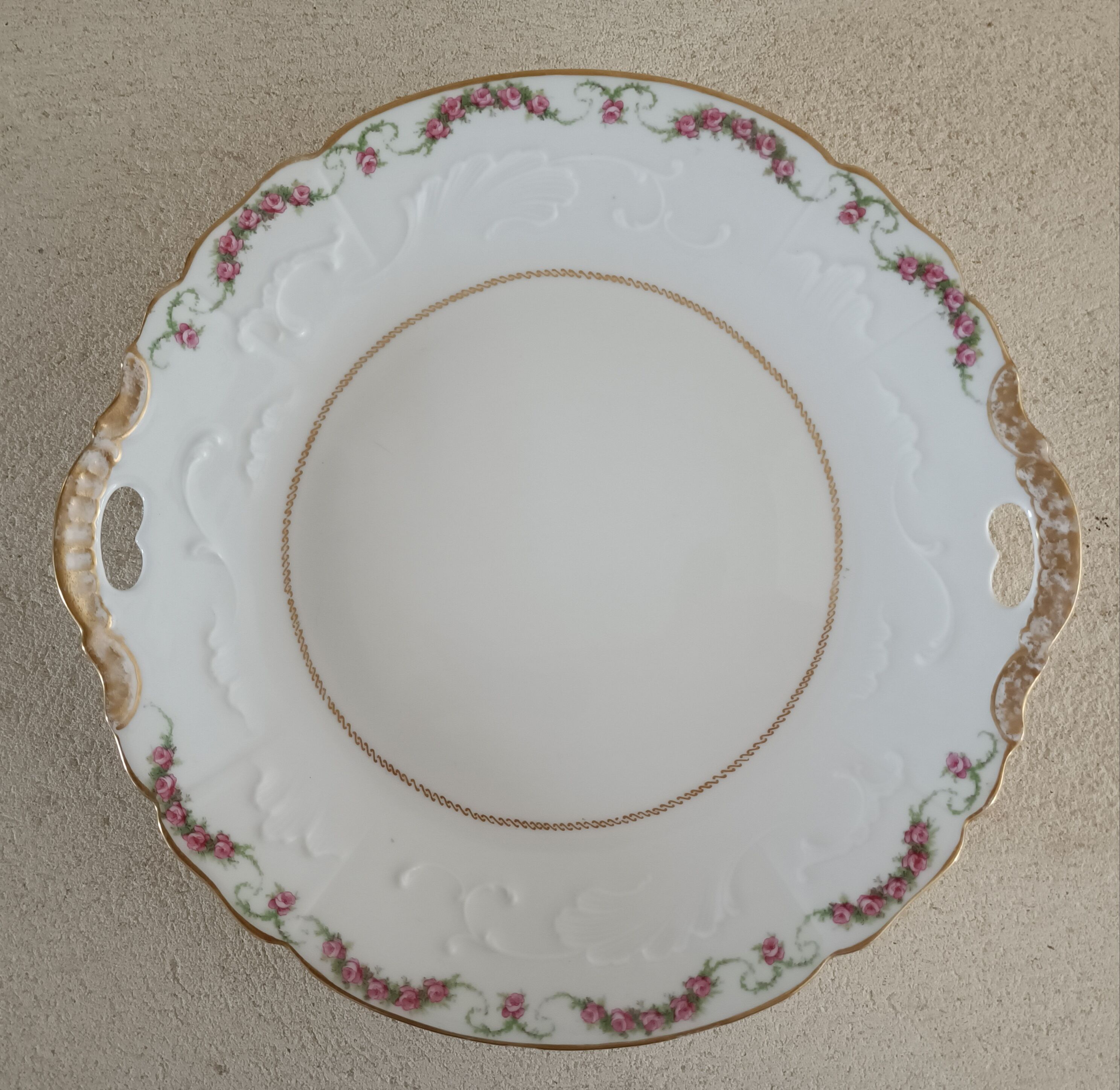 Limoges porcelain cake dish