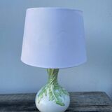 White foliage ceramic lamp