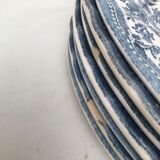 7 assietes plates churchill/myott meakin vintage
