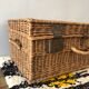 Old rattan trunk