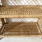 Vintage rattan shelf