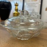 Glass sugar bowl