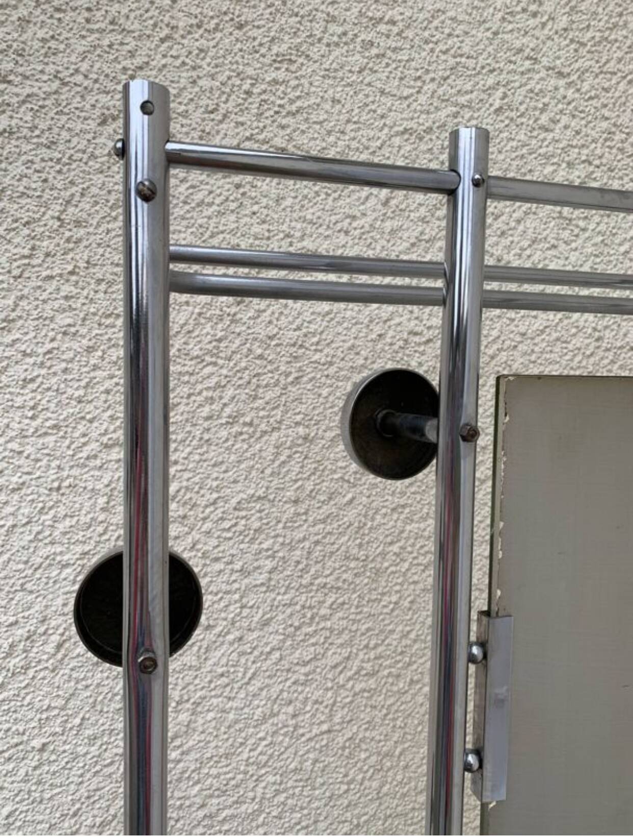 Chrome-plated aluminum entrance locker, 1950s