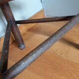 Mulched tripod stool