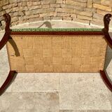 Empire Style Mahogany Swan Neck Bench