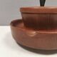 Wooden pipe holder with space to store tobacco in the middle Denmark 1960s