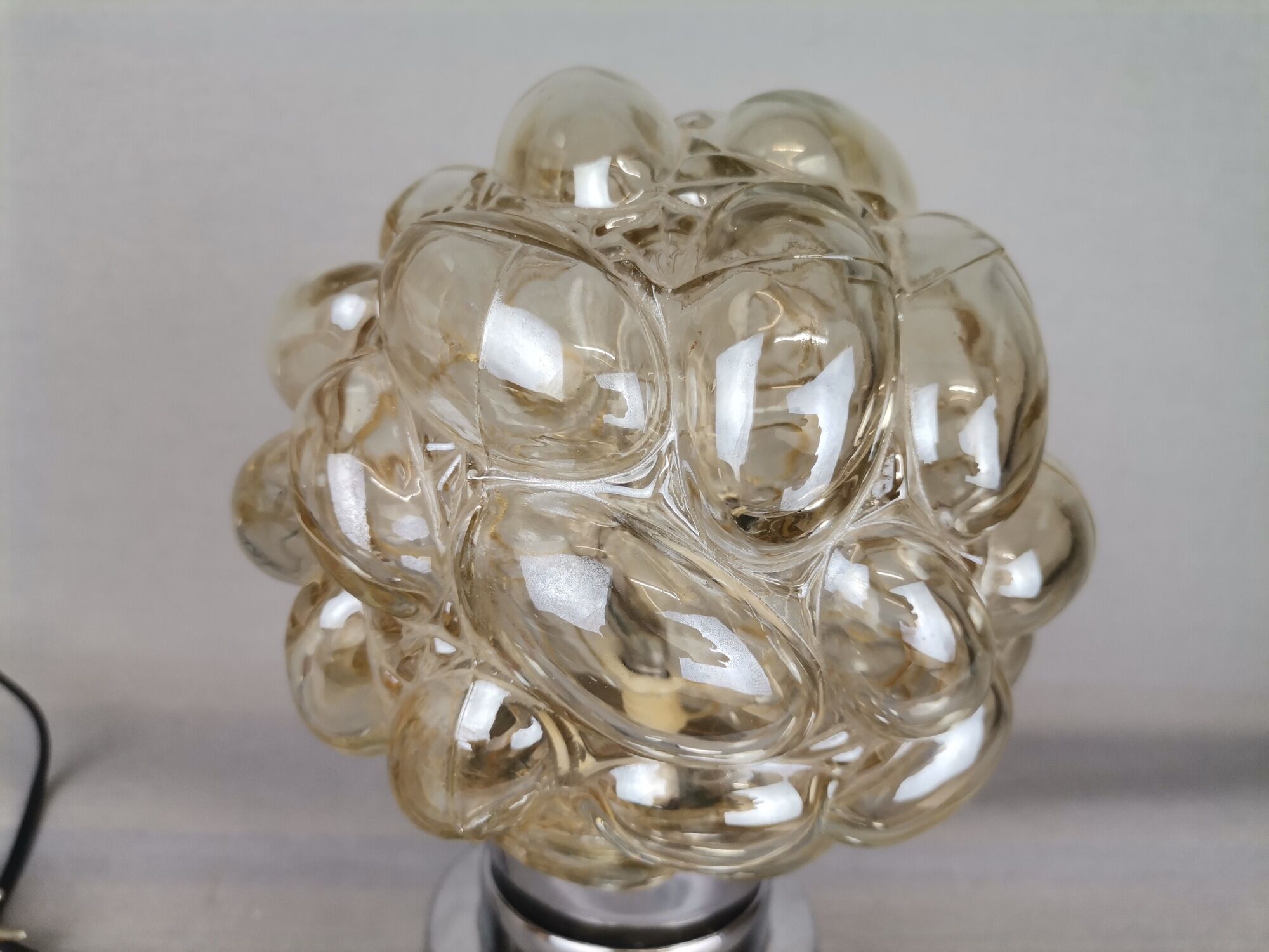 Mid century glass lamp