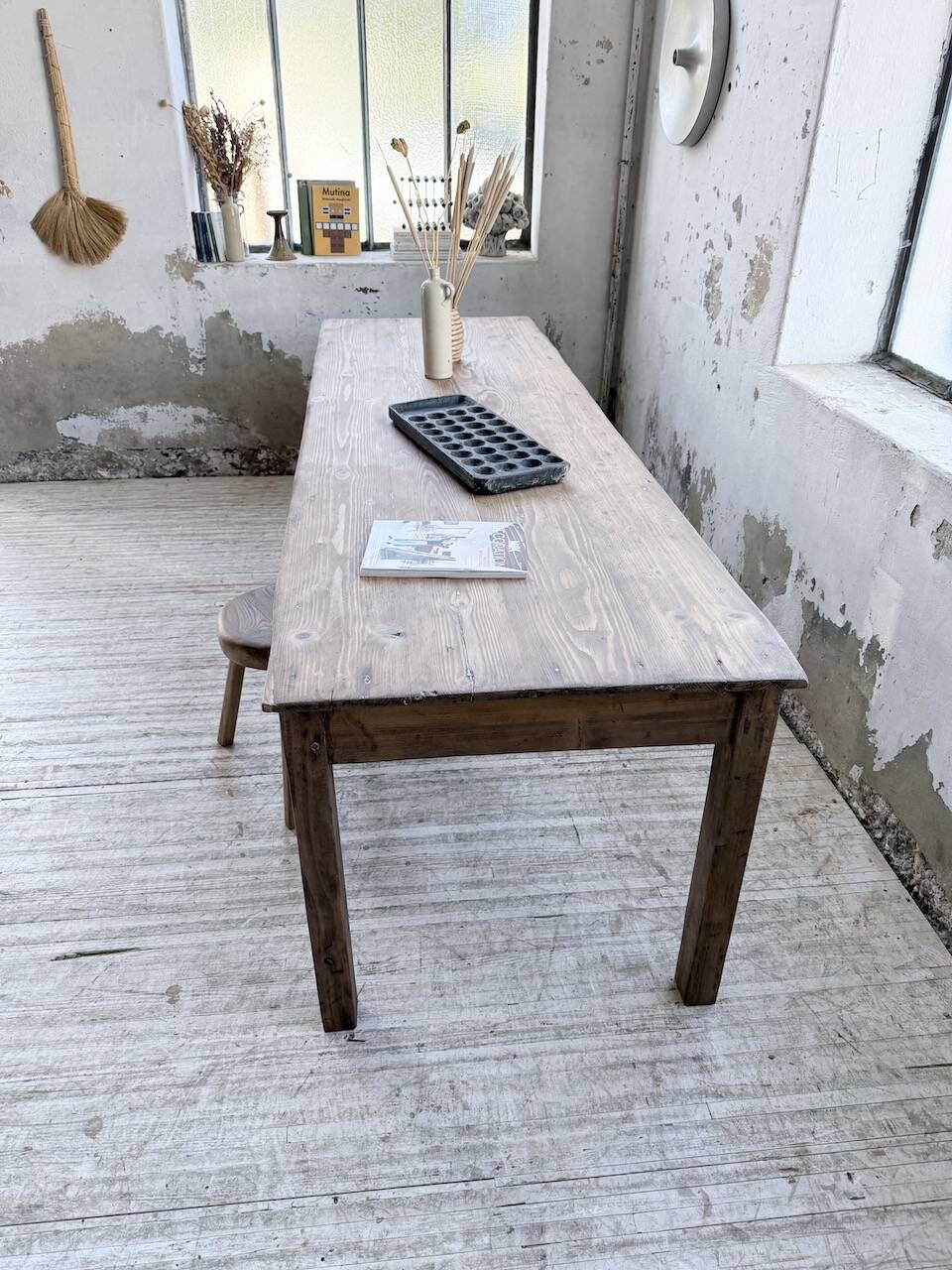 Farm table in pine 1950 250cm