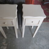 Pair of painted wooden nightstands