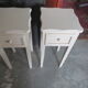 Paire de chevets en bois repeint