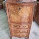 Small antique rosewood secretary with marble top ref je