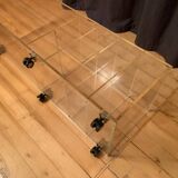 Lucite mobile table, audio, 1970s