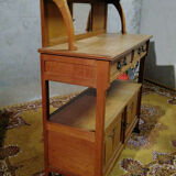 Art Nouveau oak dessert