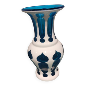 Vase en cristal de bohème Overlay