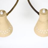 Italian wall lamp double flexible 1950