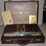 Besteke SBS Solingen housewives case in nickel chrome and gold gold
