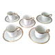 5 Limoges porcelain coffee cups