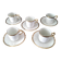 5 Limoges porcelain coffee cups