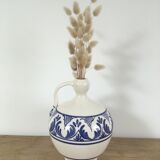 Gargoulette, jar in blue & white ceramic