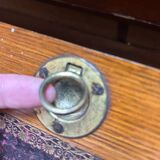 Beautiful vintage 20th-century American cylinder desk and its chair.