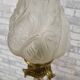 Cut crystal and bronze lamp