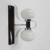 Space age wall lamp with 2 glass balls