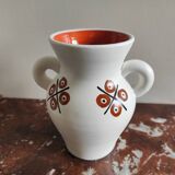 Unique piece, André Baud ceramic vase for Vallauris, 50s-60s