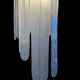 Pair of sconces " called murano waterfall " by carlo nason for mazzega