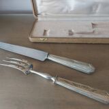 Art Deco silver leg meat serving box