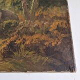 Tableau, huile sur toile signé Jean Dufau, XIXème s.