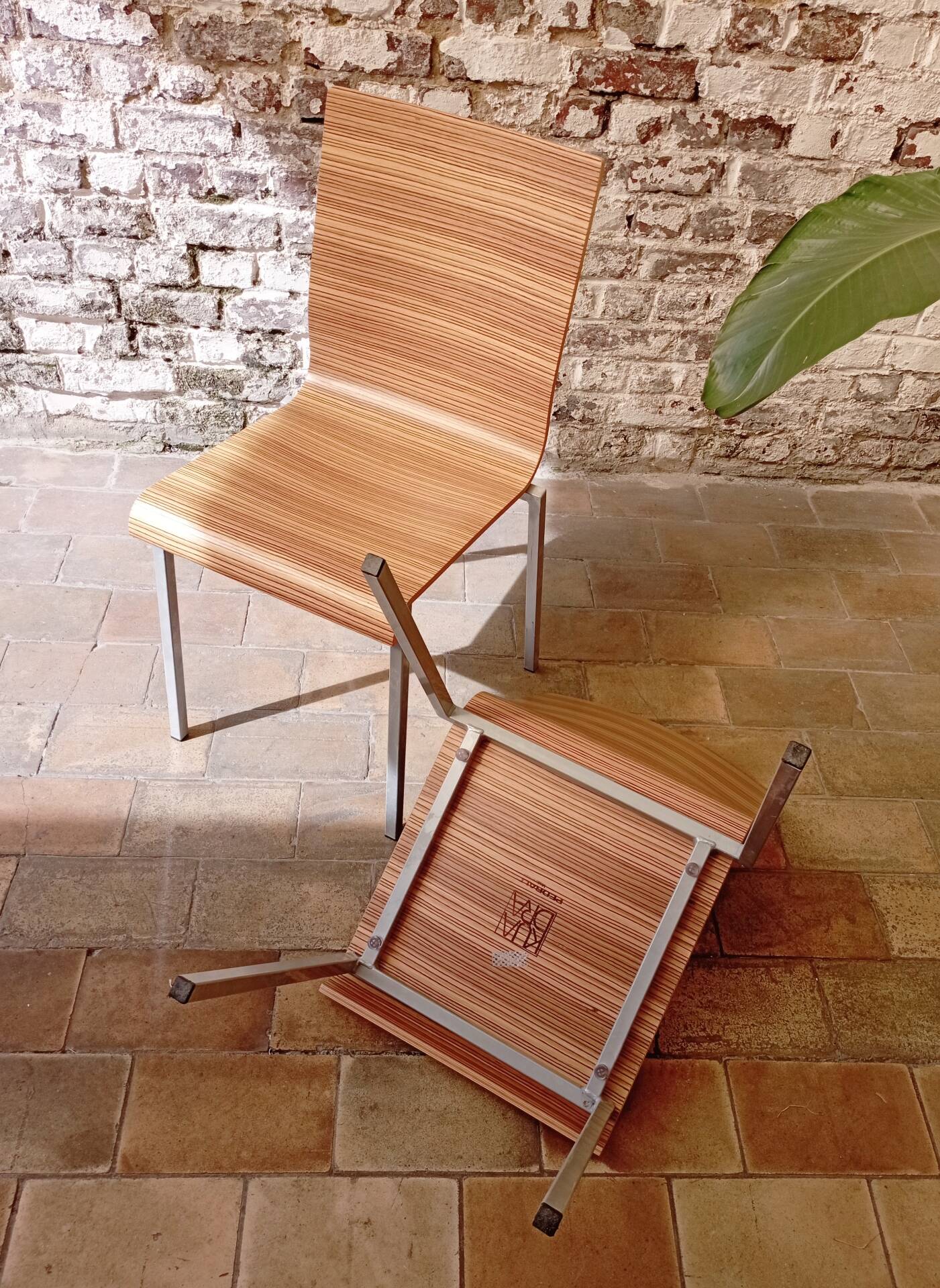 Pair of vintage Kuadra chairs / Pedrali - Italian design