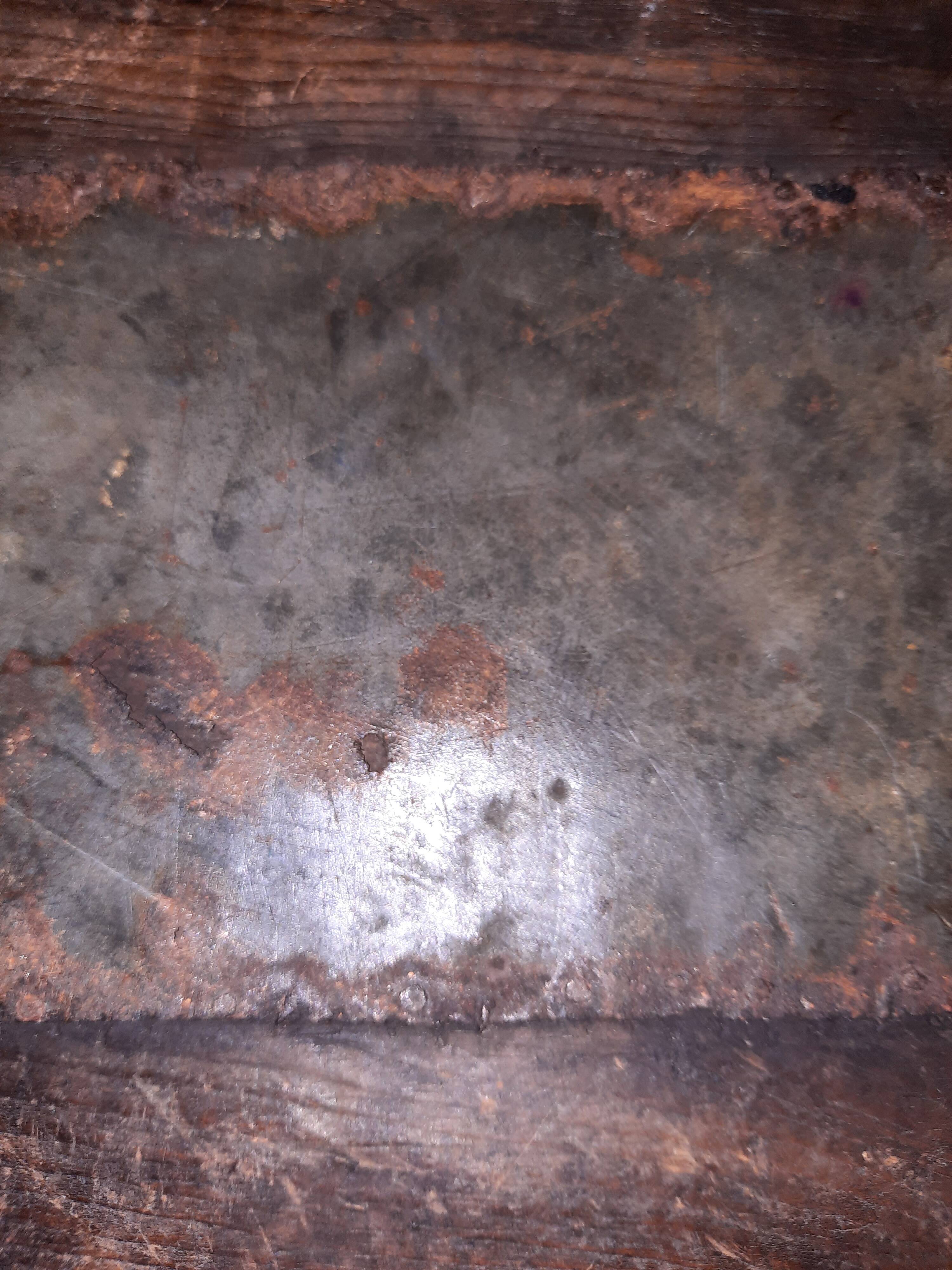 Large old wooden dish