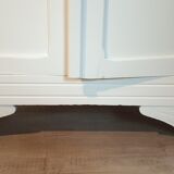 White parisian wardrobe in solid wood