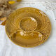 Assiette à artichaut en faïence vintage Gien Made in France 1970