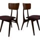 Vintage dining room chairs teak Topform design 60s Louis van Teeffelen