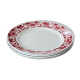 Lot of 4 plates Luneville