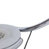 Chromed metal floor lamp. 1970s