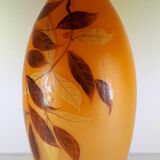 Old vase of "belval" in glass paste, h. 30cm
