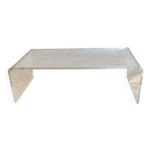 Table basse vintage en - plexiglas