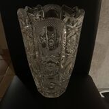 Large patterned glass vase