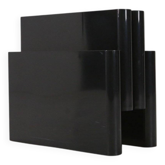 Porte-revues noir emblématique 4676 par Giotto Stoppino pour Kartel, Italie 1970