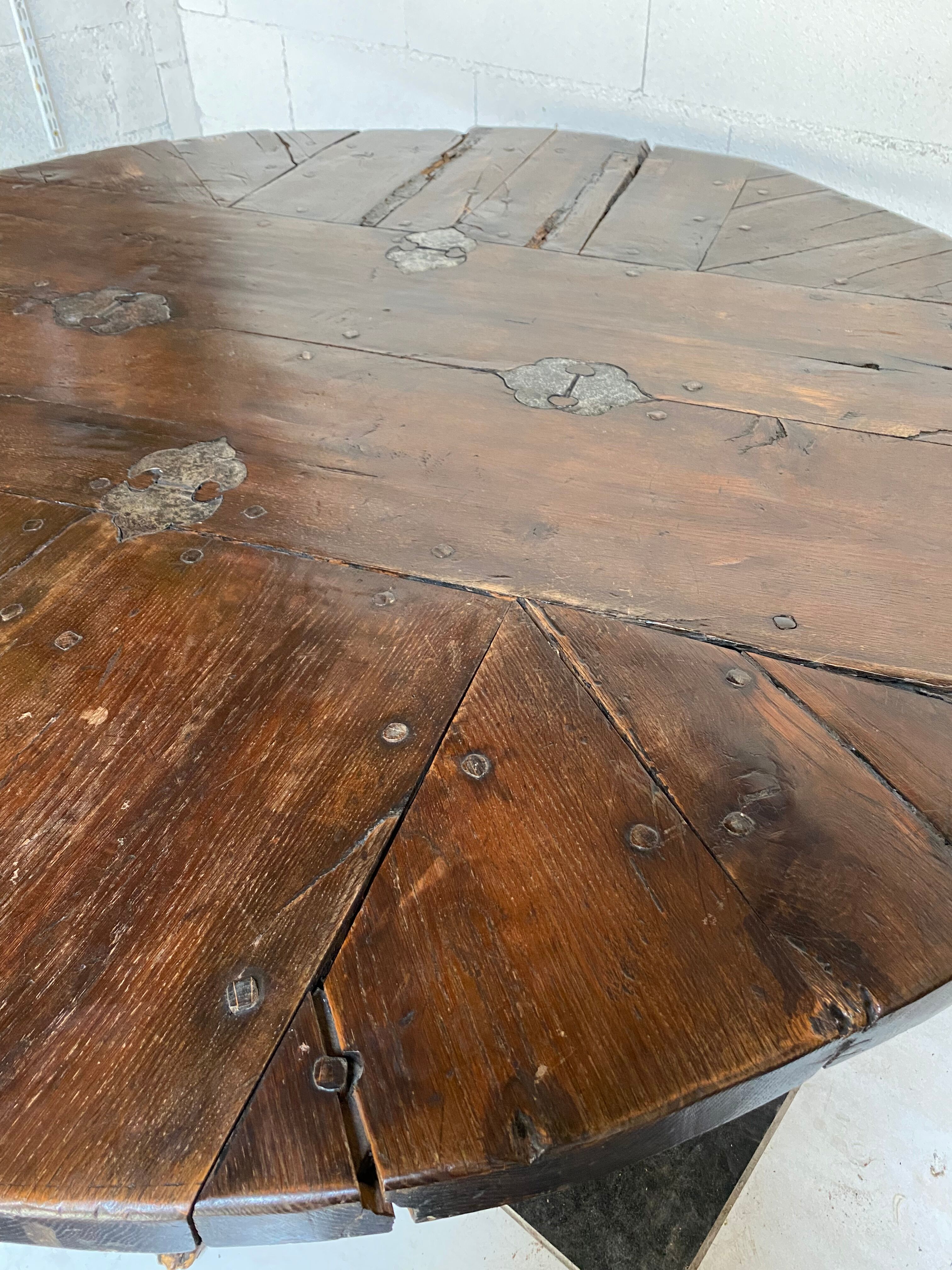 Medieval Gothic round table high period castle