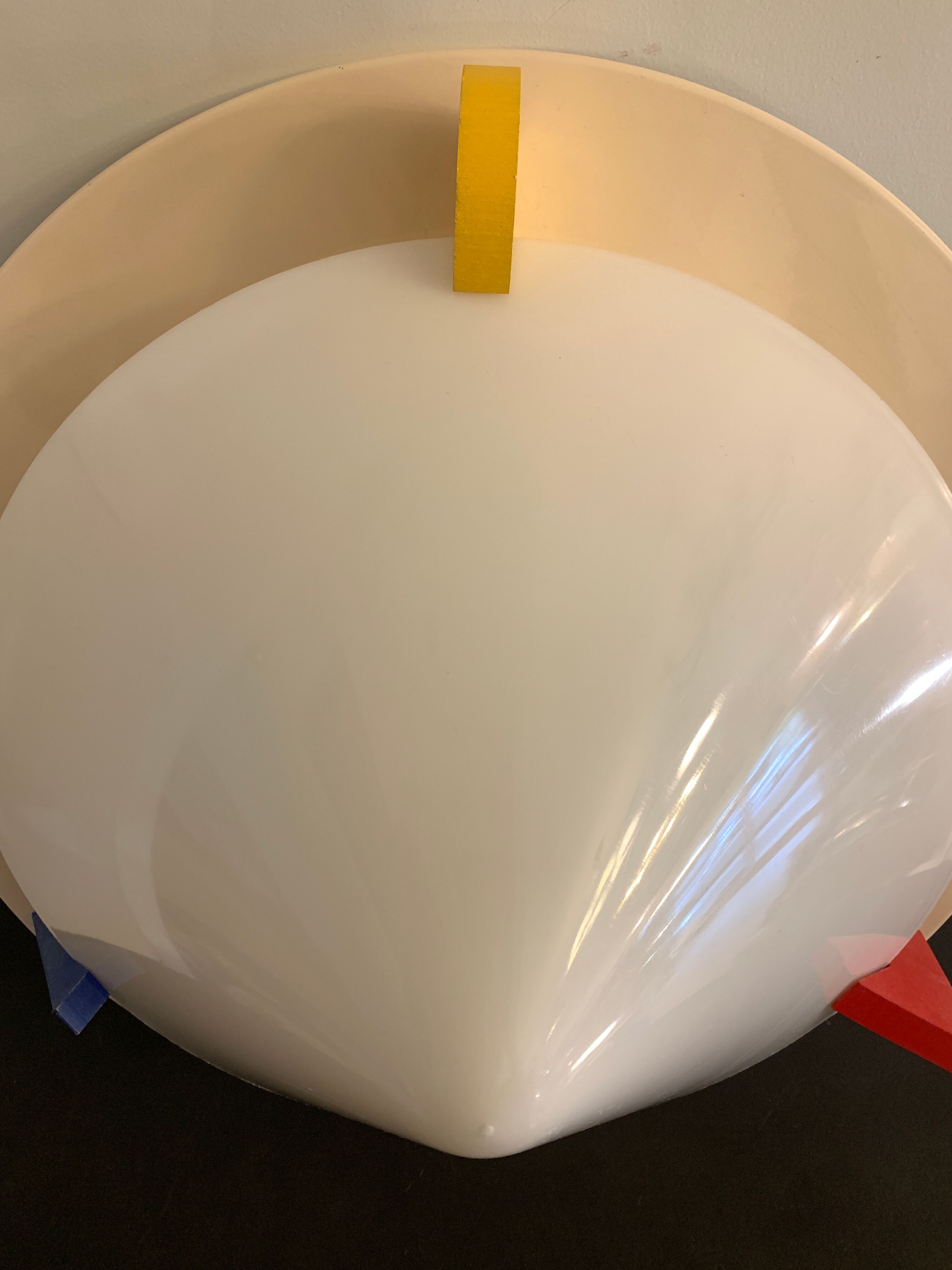 Primary color ceiling lamp, Ikea, 1980