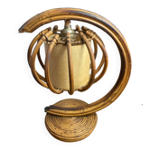 Lampe en rotin et bambou, Louis Sognot