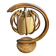 Rattan and bamboo lamp, Louis Sognot
