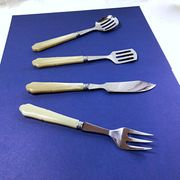 Set of 4 serving cutlery for fish