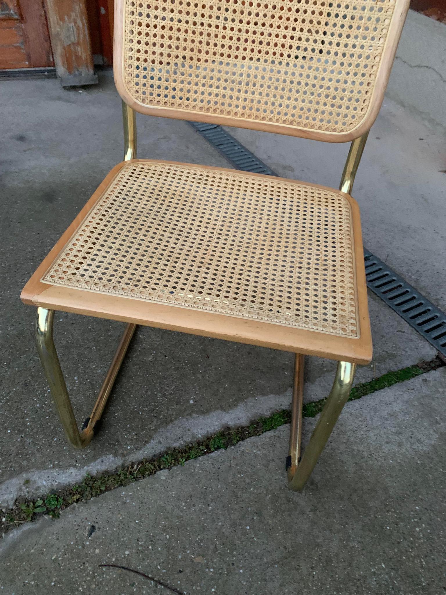 Mid-Century Modern Italian Marcel Breuer B32 Cesca Chair, 70s